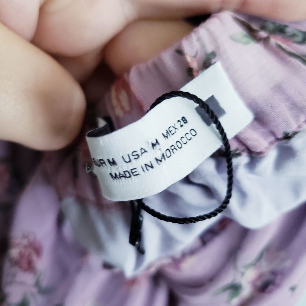 Zara Lilac Floral Smoked Criss Cross Back Mini Dress - Picture 11 of 12